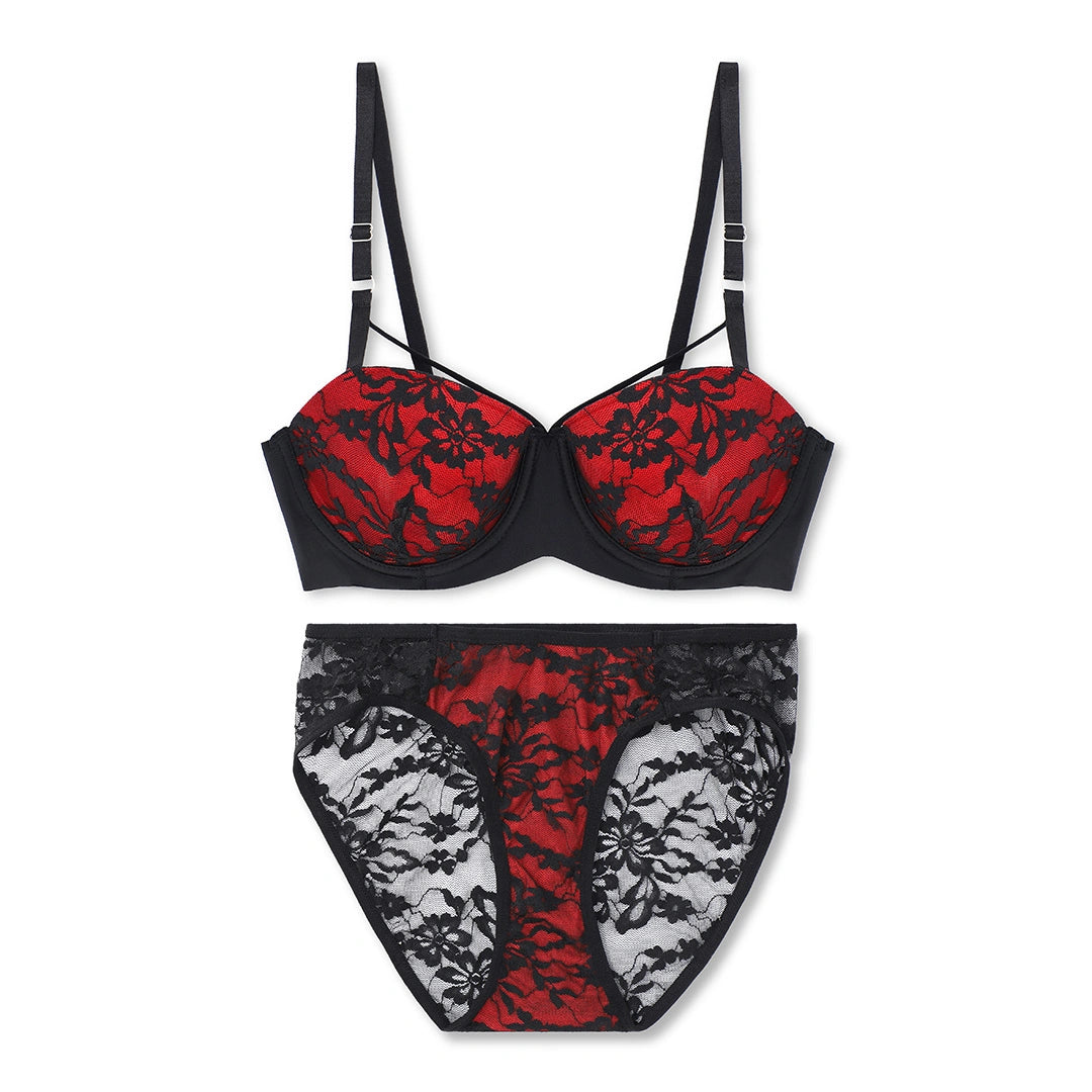 Sajiero Bra Set -  Red Temptation