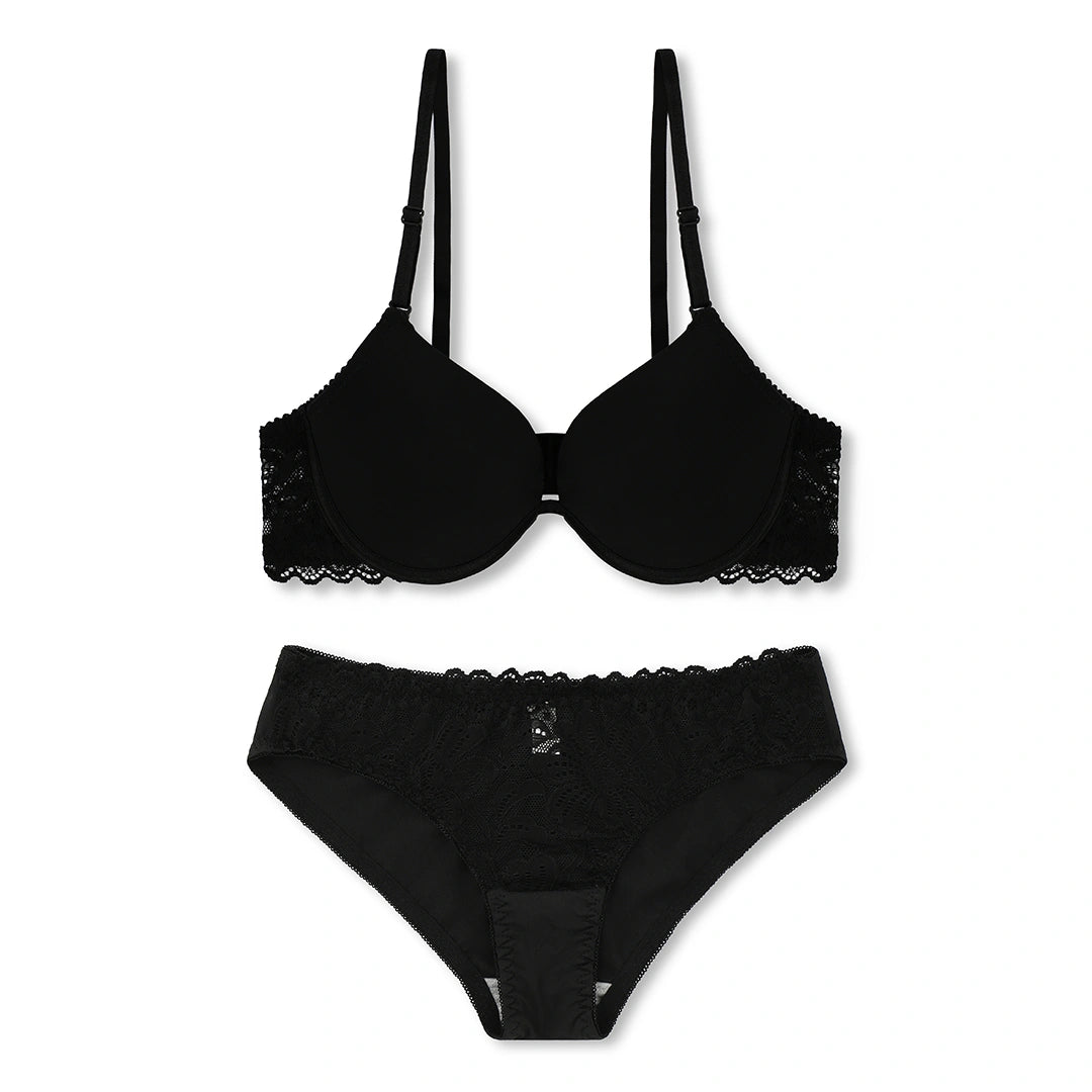 Sajiero Bra Set -  Black Opal