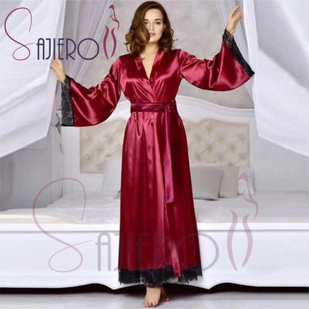 Sajiero Artistry -Lace Long Robe