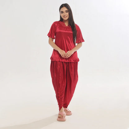 Sajiero Patiala Silk Pajama Suit