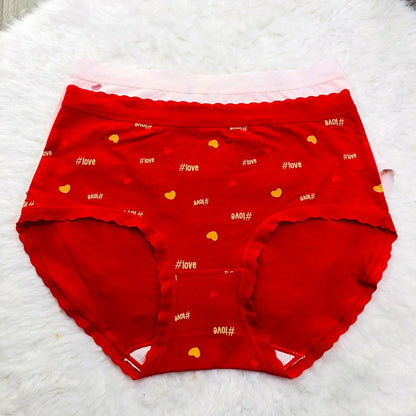 Sajiero Love Print Soft Cotton Panty