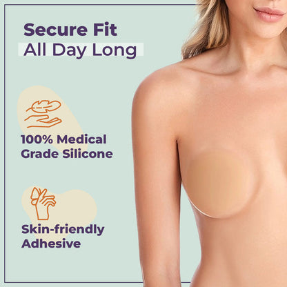 Sajiero Women Reusable Pasties Silicone Nipple Cover Sticker good quality nipples cover for women and laies and girls best price in pakistan online