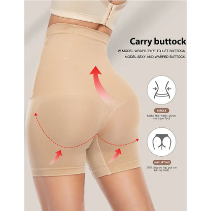 Sajiero Tummy Control Butt Lifter with Adjustable Buckle Shapewear