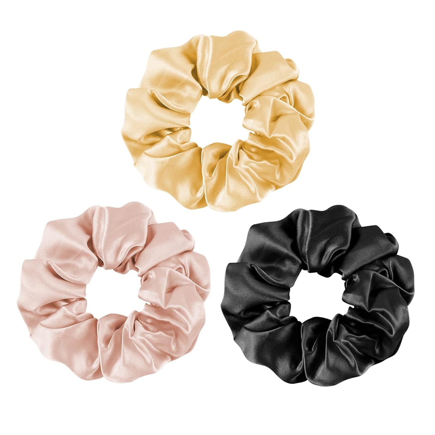 Silk Scrunchies - Pack Of 3