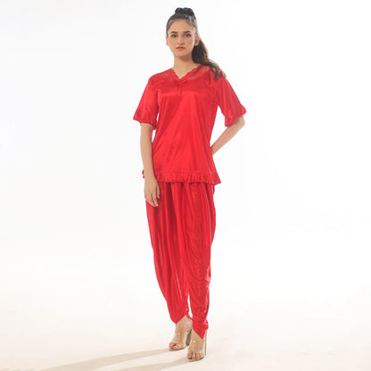 Sajiero Patiala Silk Pajama Suit