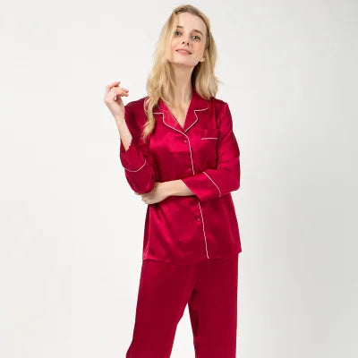 Sajiero Galaxy Pajama Suit Maroon    soft quality silk nightwear for women comfy feel for ladies price in pakistan