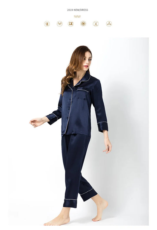 Sajiero Galaxy Pajama Suit Berry Blue soft quality silk night wear dress comfy feel for ladies price in pakistan