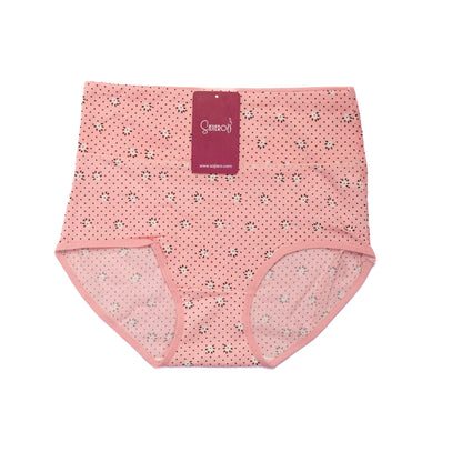 Sajiero Daisy Printed Brief Cotton Panty pink women and ladies underwear price in Pakistan online