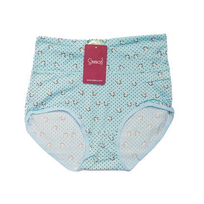 Sajiero Daisy Printed Brief Cotton Panty blue women and ladies underwear price in Pakistan online