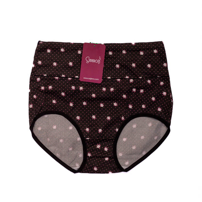 Sajiero Daisy Printed Brief Cotton Panty black women and ladies underwear price in Pakistan online