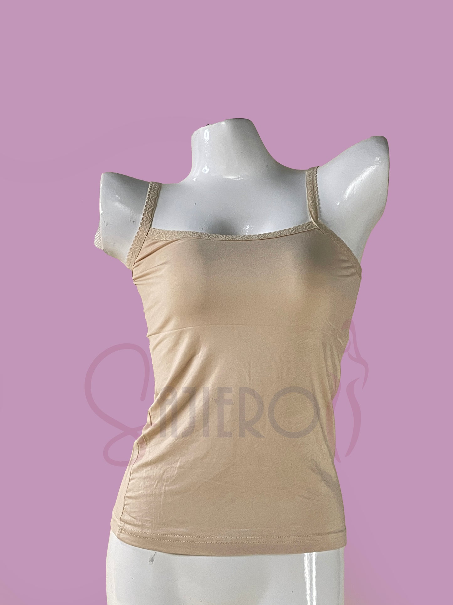 Sajiero Embroidered Strap Camisole