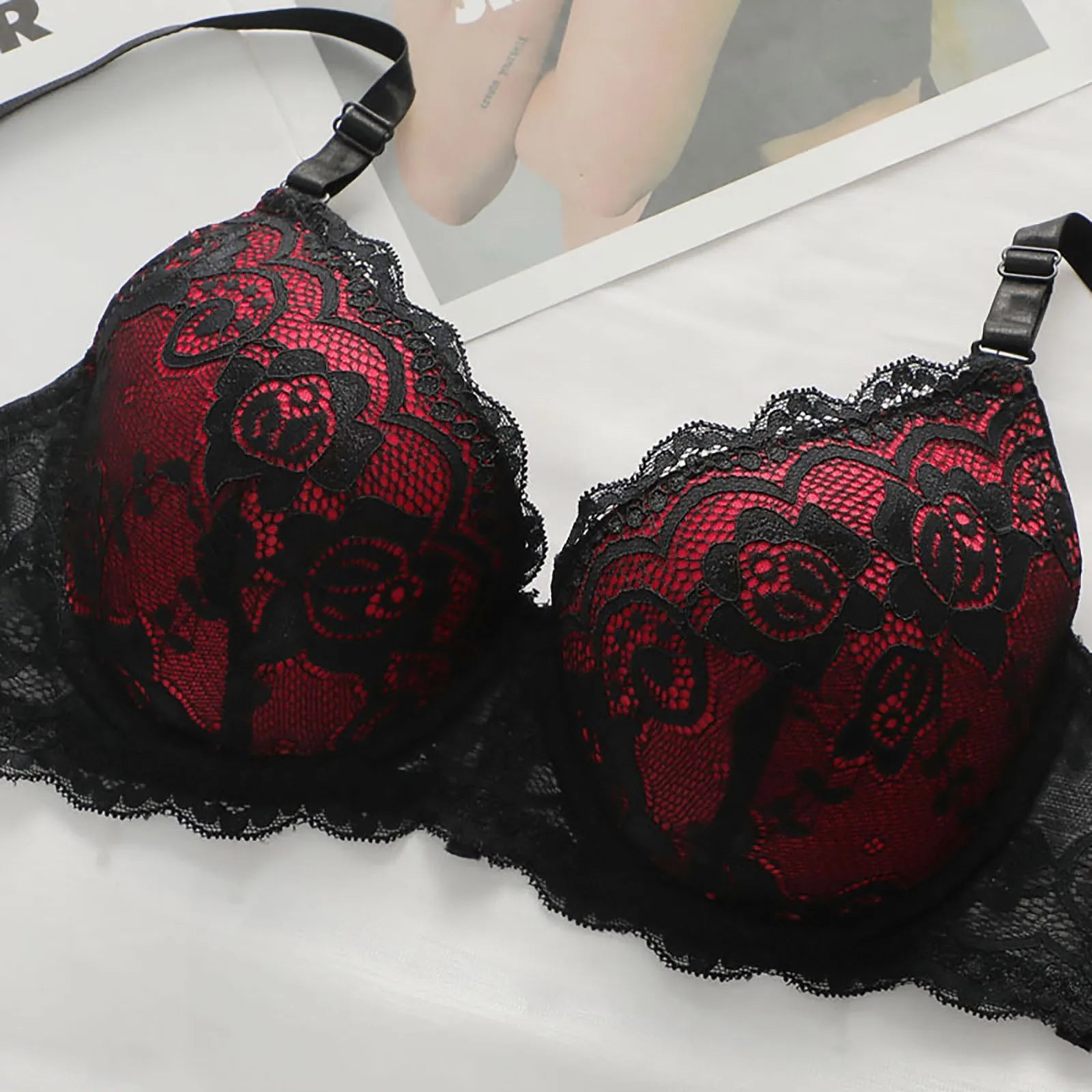 Sajiero Bra Set - Vintage Red