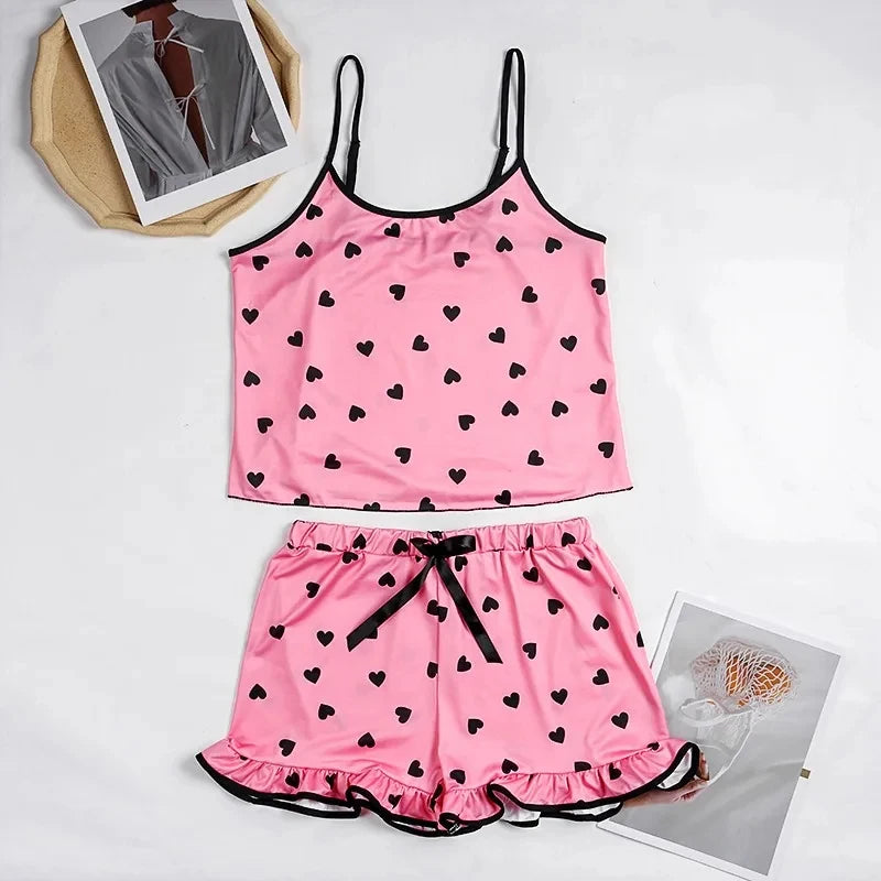 neptune
set
the neptune
all about neptune
Night suits 
Sajiero Neptune 2pcs Hearts Printed Cami Set

