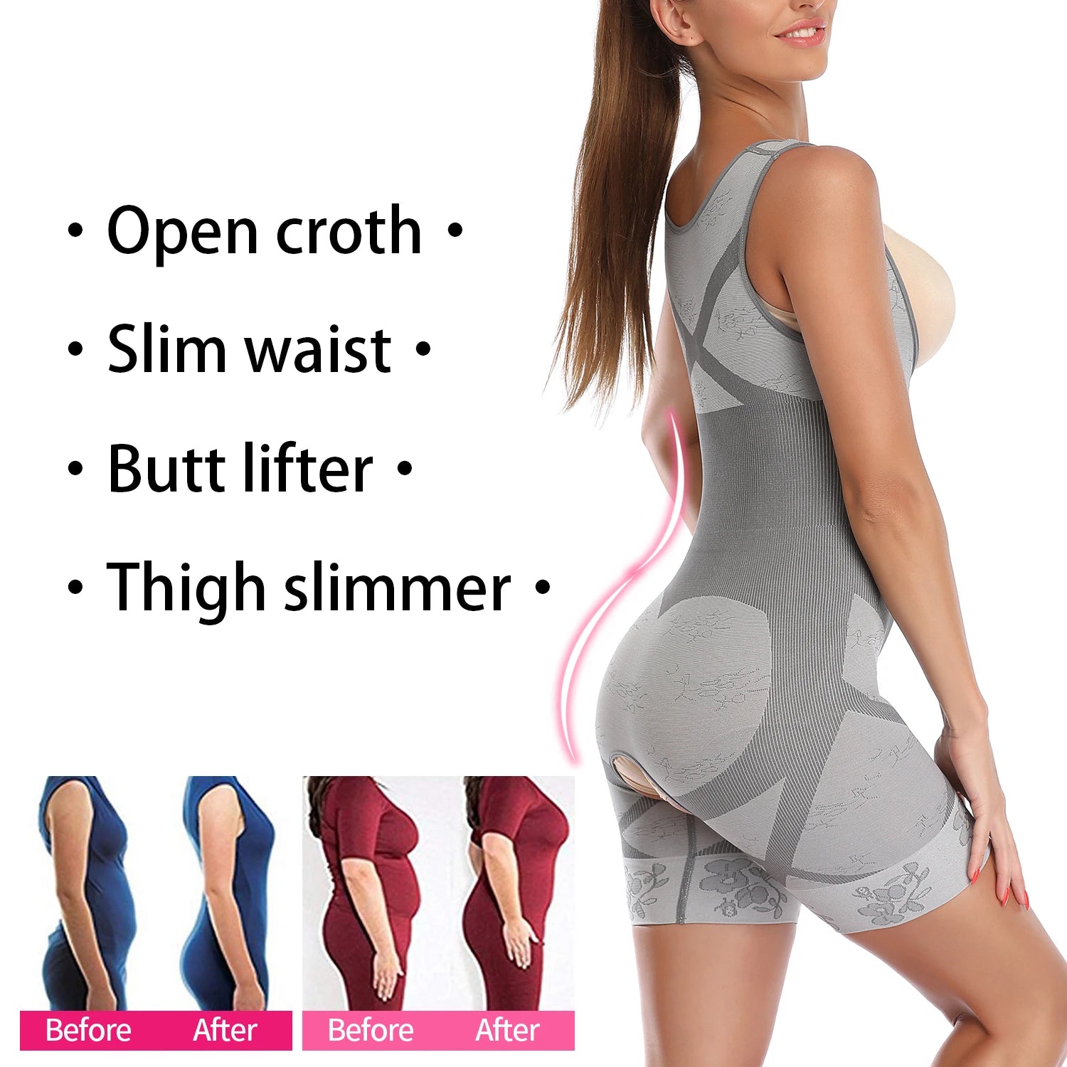 Butt Lifter Full Body Open Crotch Imported Shaper for women/girls 