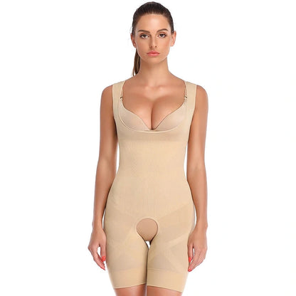 Sajiero Spanx Full Body Corset Crotch Buckle Body Shaper