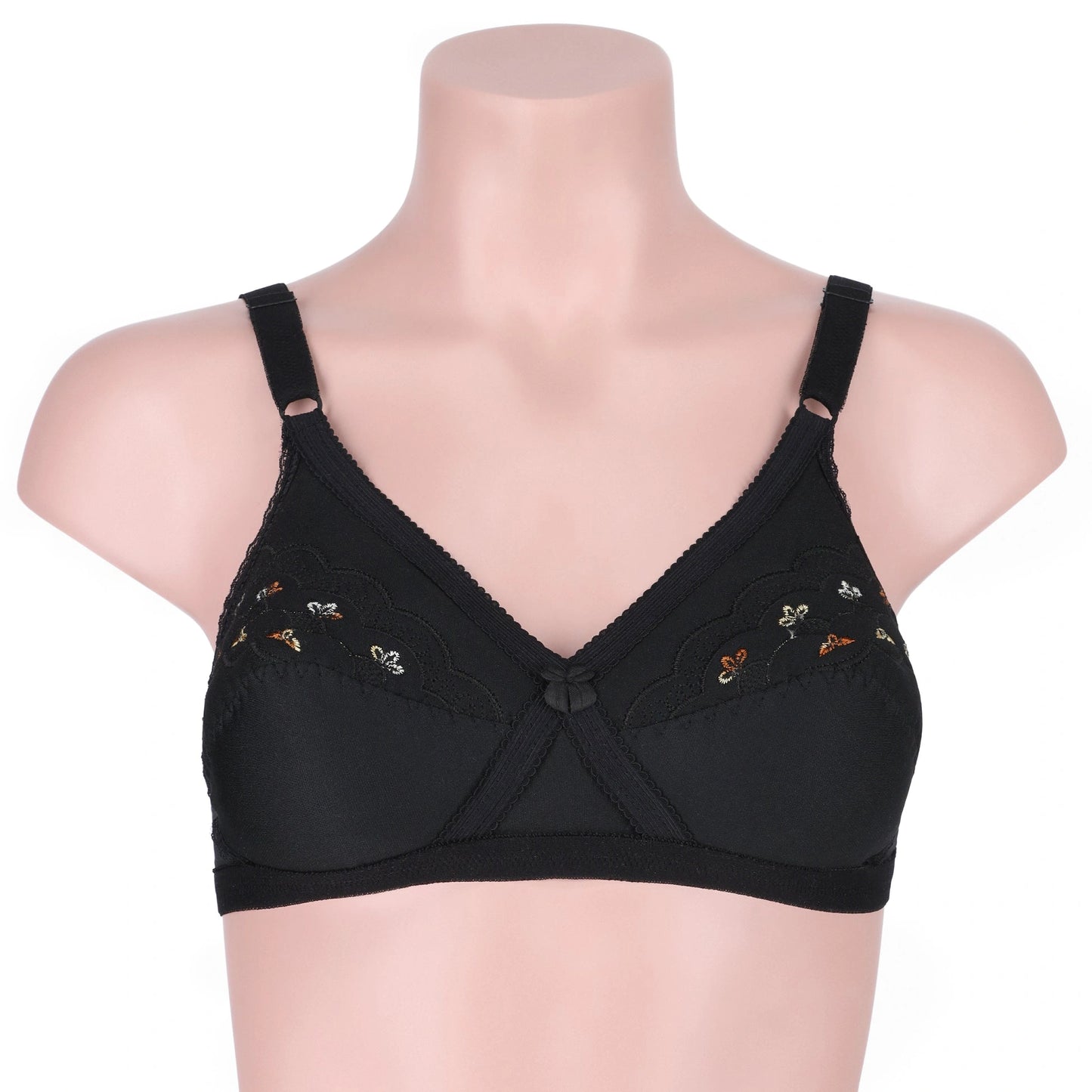 Sajiero Cross Single Padded Casual Wireless Bra