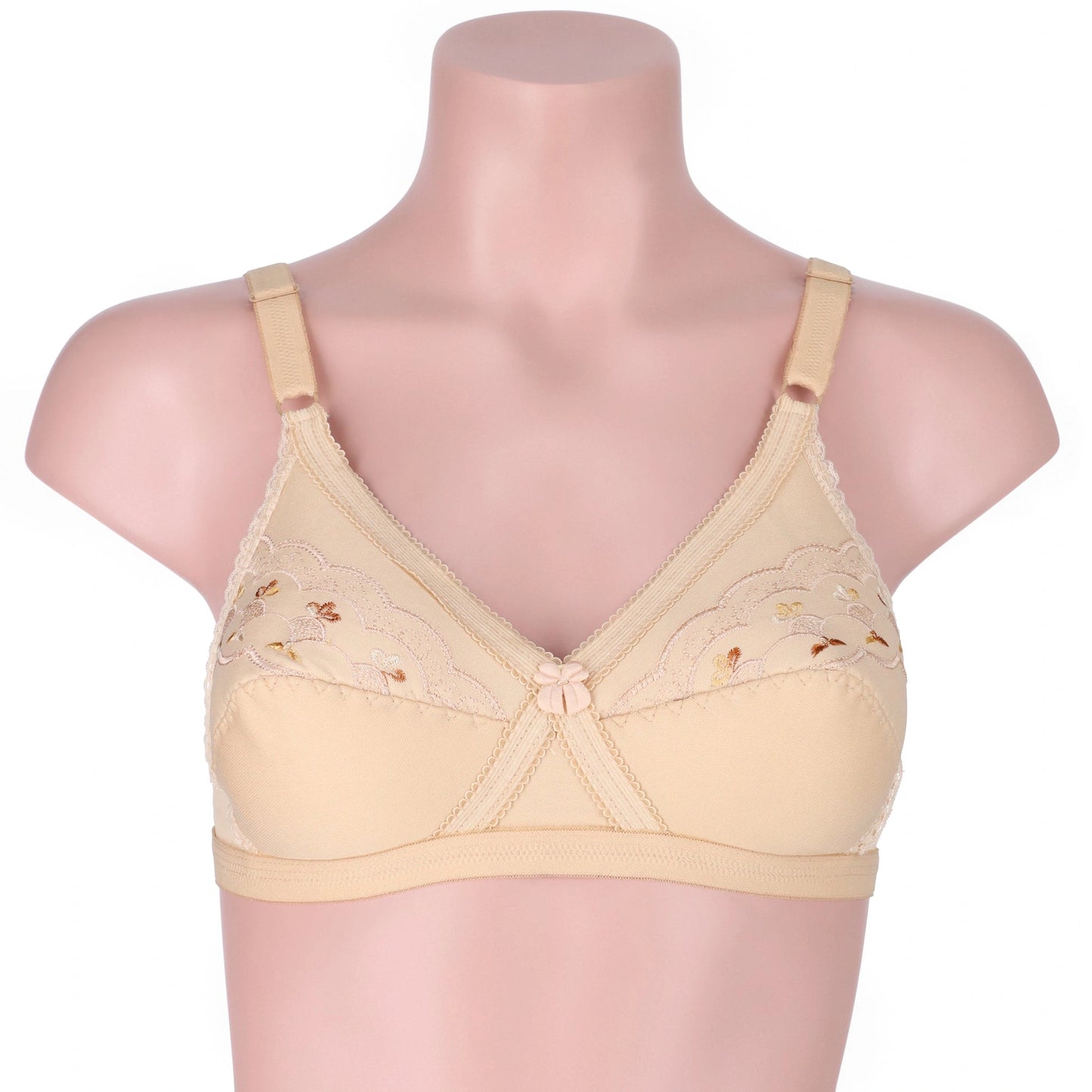 Sajiero Cross Single Padded Casual Wireless Bra