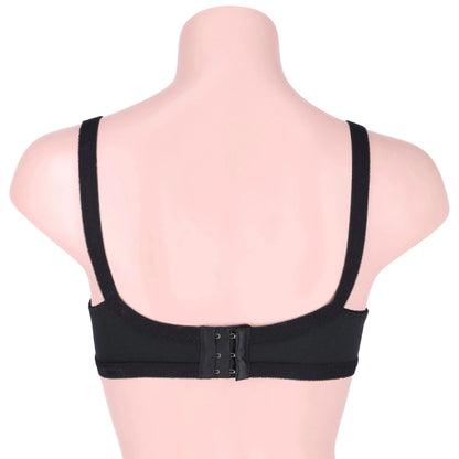 Sajiero Cross Net Casual Non Padded Wireless Bra