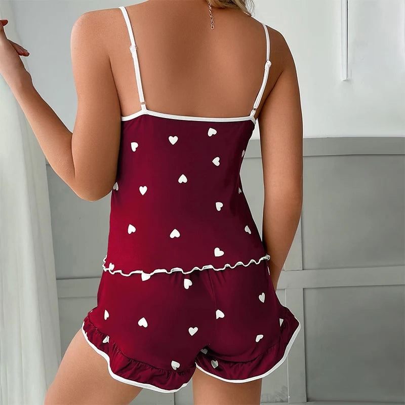 neptune
set
the neptune
all about neptune
Night suits 
Sajiero Neptune 2pcs Hearts Printed Cami Set

