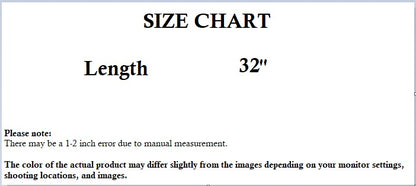 sajiero nightwear size chart