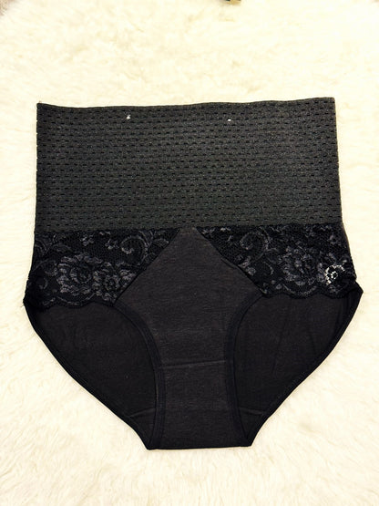 Sajiero Waist Rib Belt Butt Lifter Tummy Control Panties Shapewear black color pantie shaper best quality tummy control shaper for women best belly control inner price in pakistan