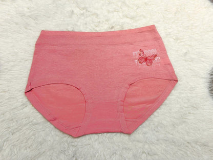 Sajiero Butterfly Print Brief Cotton Panty pink covered panties for women and ladies price in pakistan online