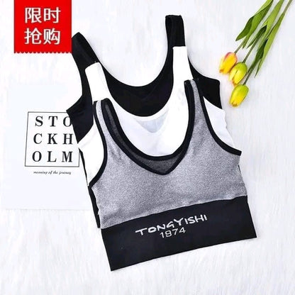 Sajiero Tank Sports Bra 1974 a premium quality sportswear br a with elstic for women price in pakistan