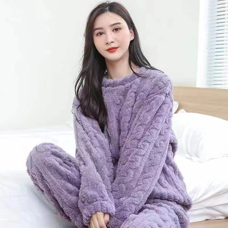 Sajiero Cloudy Comfort Fleece Pajama Suit