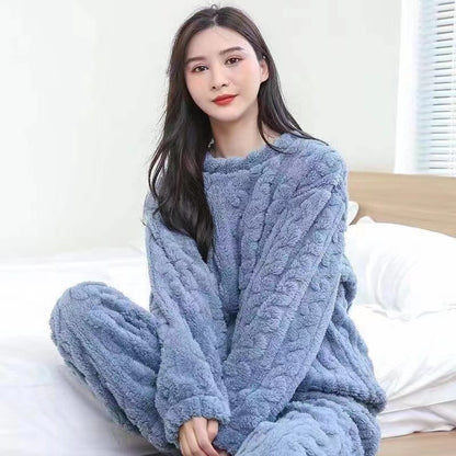 Sajiero Cloudy Comfort Fleece Pajama Suit