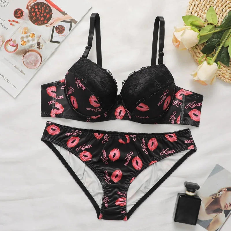 Sajiero Bra Set - Noir Kiss