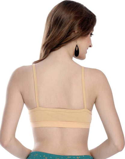 Sajiero Cotton Non Padded Wireless Cami Teenage bra