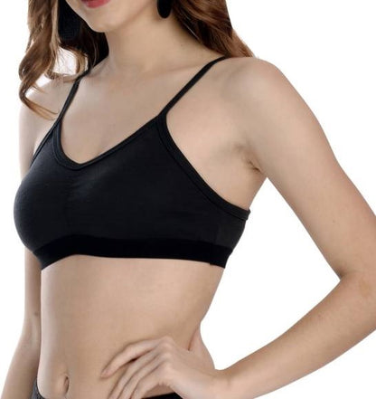 Sajiero Cotton Non Padded Wireless Cami Teenage bra