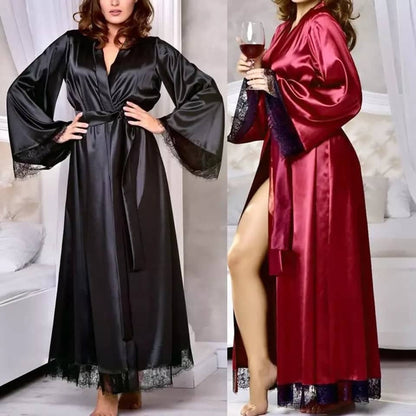 Artistry -Lace Long Robe - Sajiero  sexy nightie long coats for women price in pakistan